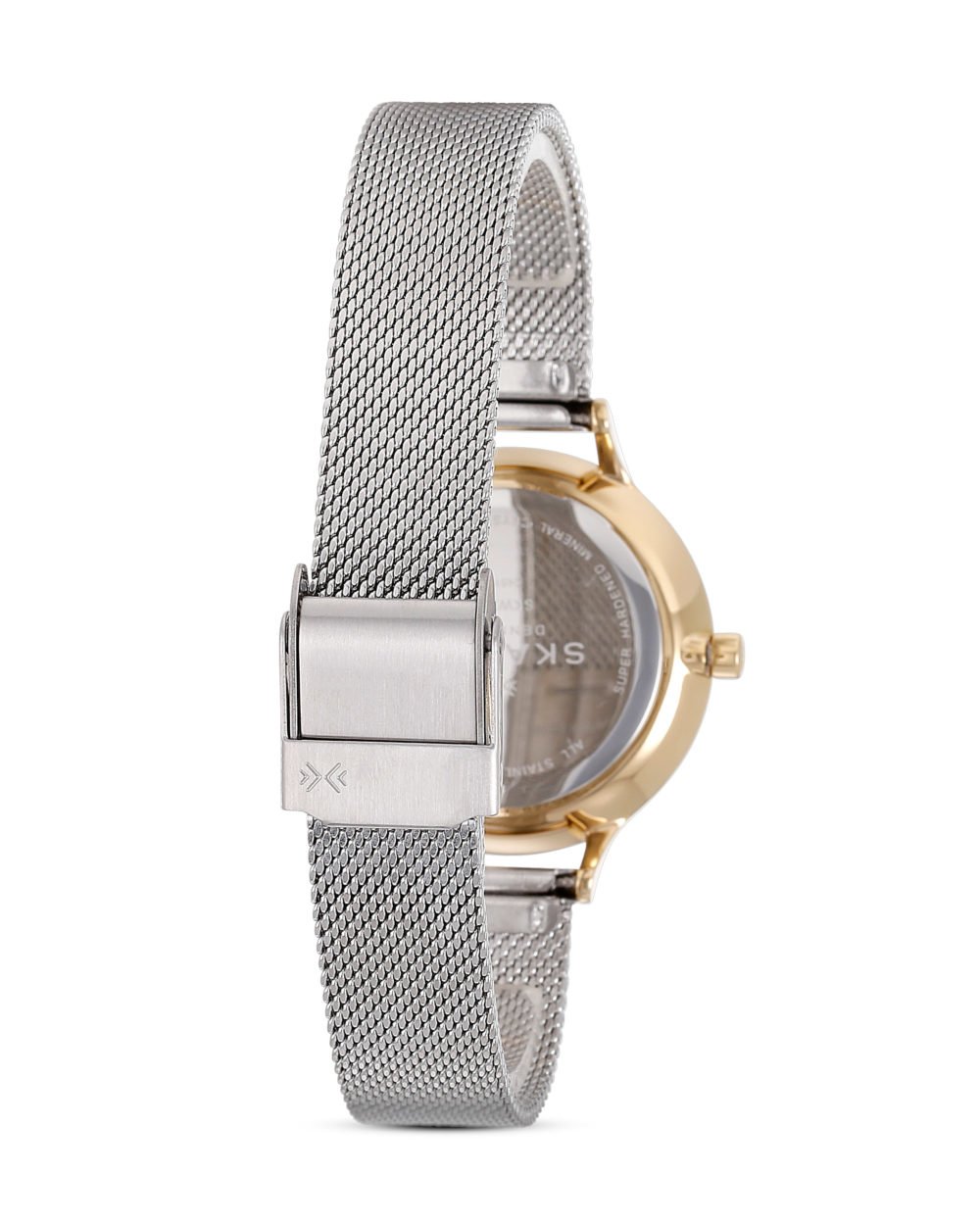 Skagen Watch for Women Anita Lille, Three Hand Movement, 30 mm Gold Stainless Steel Case with a Stainless Steel Mesh Strap, SKW2340
