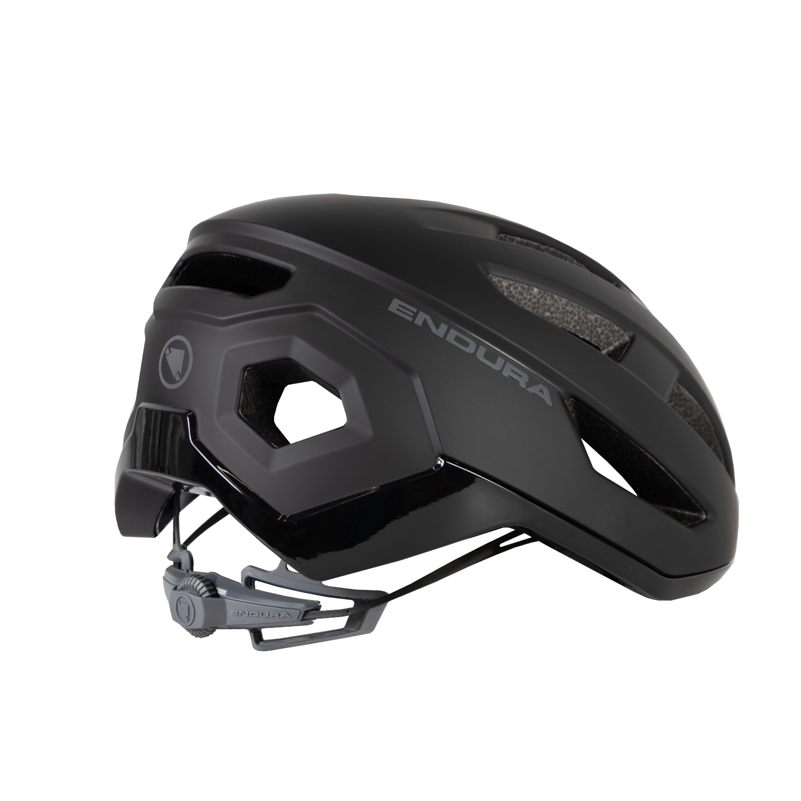 Endura Unisex Erwachsene Xtract Fahrradhelm | Geformte Konstruktion | Rennrad | Atmungsaktiv | Verstellbar Helm, Schwarz, S-M 2