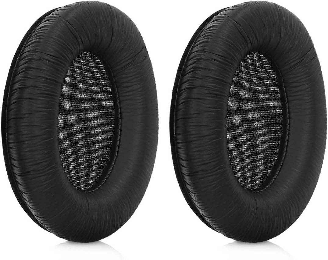 kwmobile 2x Headphone EarpPads for Sennheiser HD201 / HD206 / HD180 / HD200 Pro Replacement Ear Pads - Headphone Ear Covers - Black