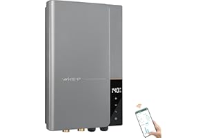 Electric Tankless Water Heater WINTEMP 27kW 240V, Whole House Hot Water Supply, On Demand Instant Endless Water Heater, with LED Temperature Display, WiFi Control, Up to 6.3 GPM, ETL Certified