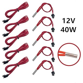 Amazon Com Winsinn Removable 12v 40w Heater Cartridge 620 Ceramic Hotend Works With Creality Ender 3 5 Cr10 Cr 10 Cr10 Anet A8 3d Printer Pack Of 5pcs Industrial Scientific