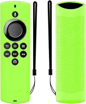 Funda protectora para control remoto funda de silicona a prueba de golpes funda protectora de silicona compatible con Amazon Voice Remote Lite Fire TV Stick Smart TV Remote Funda de silicona