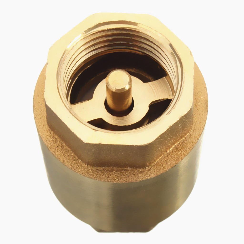 1/2''NPT Brass Thread InLine Spring Check Valve,Backstop Rod Core