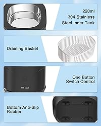 BCOM Jewelry Cleaner, 46kHz Professional Portable