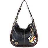 CHALA Handbags Charming Crossbody or Shoulder Convertible Large Chala Purse - BLACK