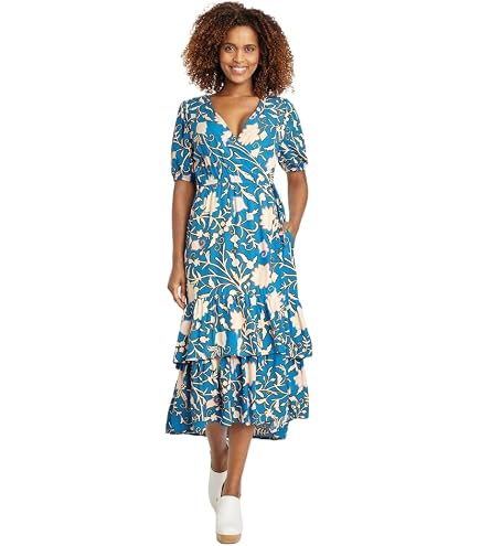 Knox Rose Women's Bishop Sleeve A-Line Dress