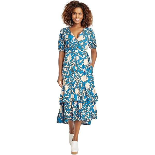 Knox Rose Women's Long Sleeve Button-Front Dress