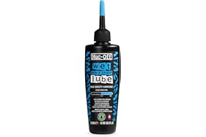 Muc-Off Wet Chain Lube, 120 Milliliters - Biodegradable Bike Chain Lubricant, Suitable for All Types of Bike - Formulated for
