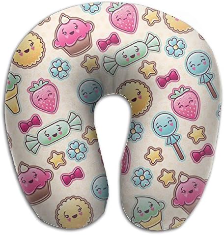 U Shape Travel Neck Pillow Soft Fruit For Travel Hip-hop U Neck Pillow For Sleepingfunny
