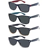 ZONLON 4 Pack Classic Reading Sunglasses for Women Men Spring Hinge, Outdoor Sun Readers Glasses with UV400 Protection