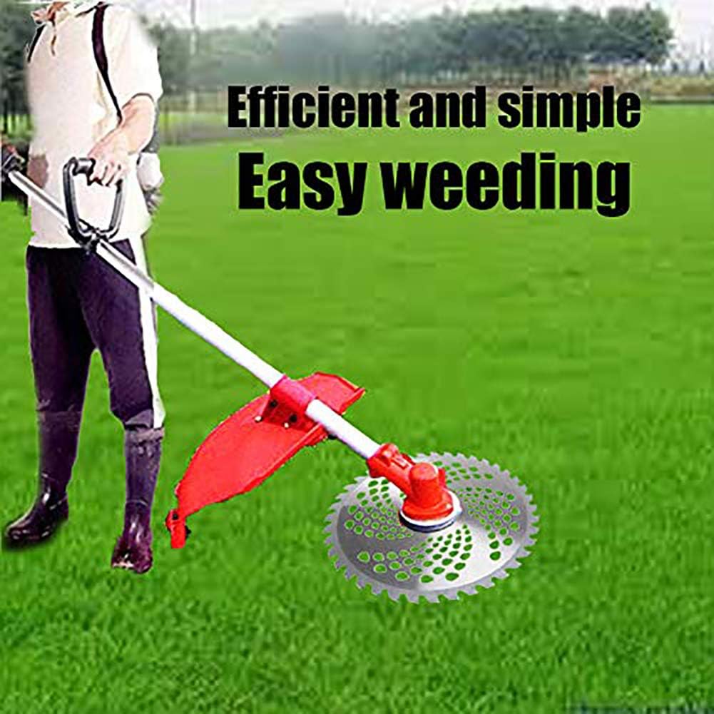 SYITCUN 2Pack 40Teeth 10inch Alloy Steel Carbide Tip Brush Grass Cutter Trimmer Weed Eater Blade Multi-use Cut Through Like a Knife Through Butter: Garden & Outdoor
