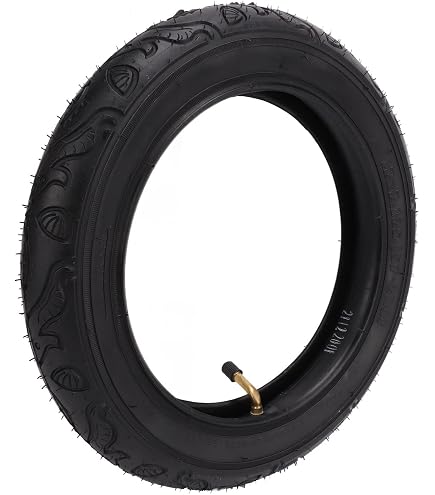 Pneu Vélo Plein LVYXON 12 Pouces – Anti-crevaison, Caoutchouc Durable, Pour Modèles 12 1/2 X 2 1/4, 40-203
