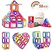 Soyee Magnetic Building Toys Construction Blocks 56pcs Magnetic Tiles STEM Toy Set for 3 4 5 6 Year Old Boys & Girls