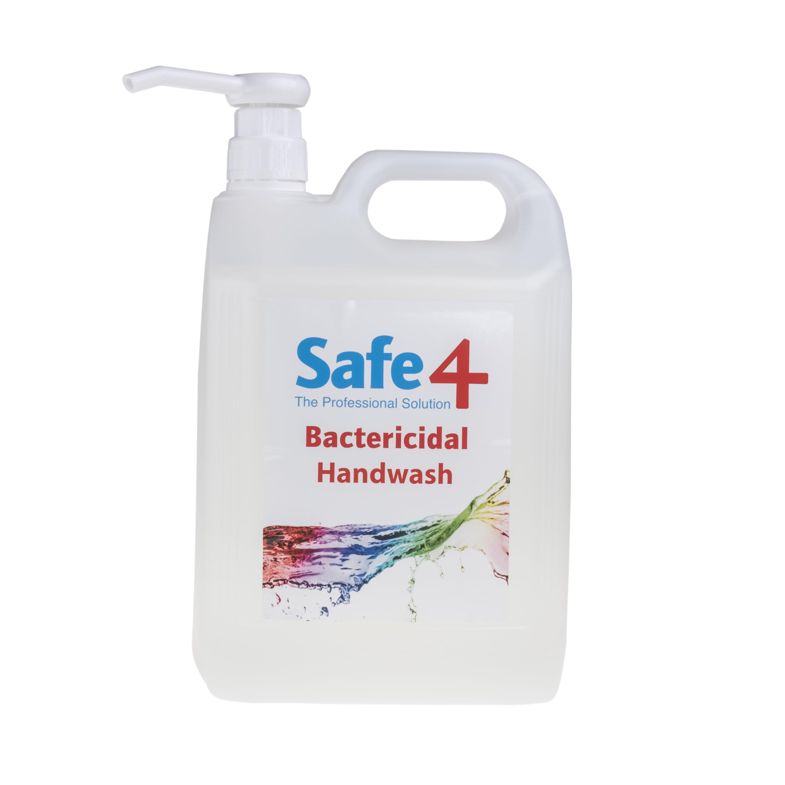 Safe4 Antibacterial Handwash - Surfactant Formula, Mint Fragrance, No Triclosan or Chlorhexidine - 5L (Pack of 1) Designed to refill 500ml bottle