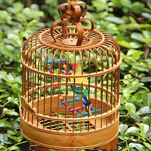 image for Bonaweite Bird Parrot Toys, Naturals Rope Colorful Step Ladder Swing B