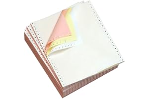Office Depot Premium Carbonless Multipart Continuous Paper, 3 Parts Multicolor, 15 lb, 9 1/2in. x 11in., Box Of 1000 Sheets