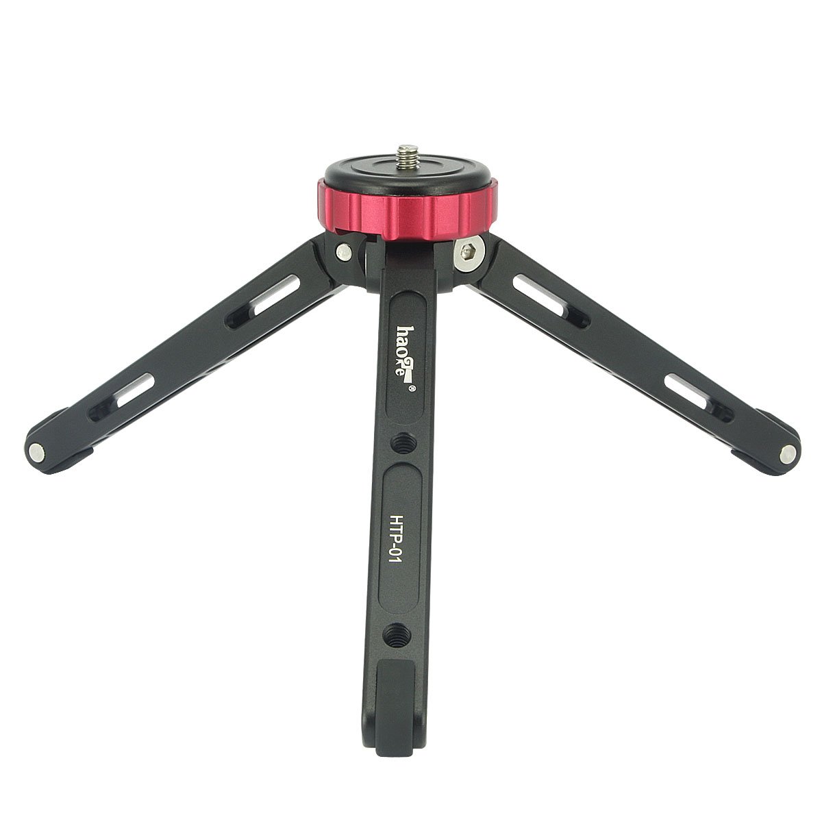 Haoge HTP-01 Table Top Tabletop Tripod Desktop Stand for DSLR Camcorder Digital Camera Low Angle Shot Macro Photography Max load 6.8kg 15lb