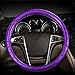 Aumo-mate 38CM Car Steering Wheel Cover Auto Truck Skidproof Soft PU Leather, 15-Inch, Purple