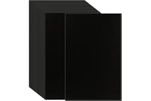 SHEUTSAN 100 Sheets 11 x 17 Inches Black Colored Cardstock, 80lb 80 lbs Cover Sheets, Thickened Card Stock Black Smooth Card 