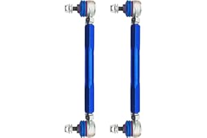 DAZZLAIT 250mm-300mm Universal Adjustable Sway Bar End Links | M10 Stud with 12 mm Spacer Washer | Adjustable Sway Bar Links