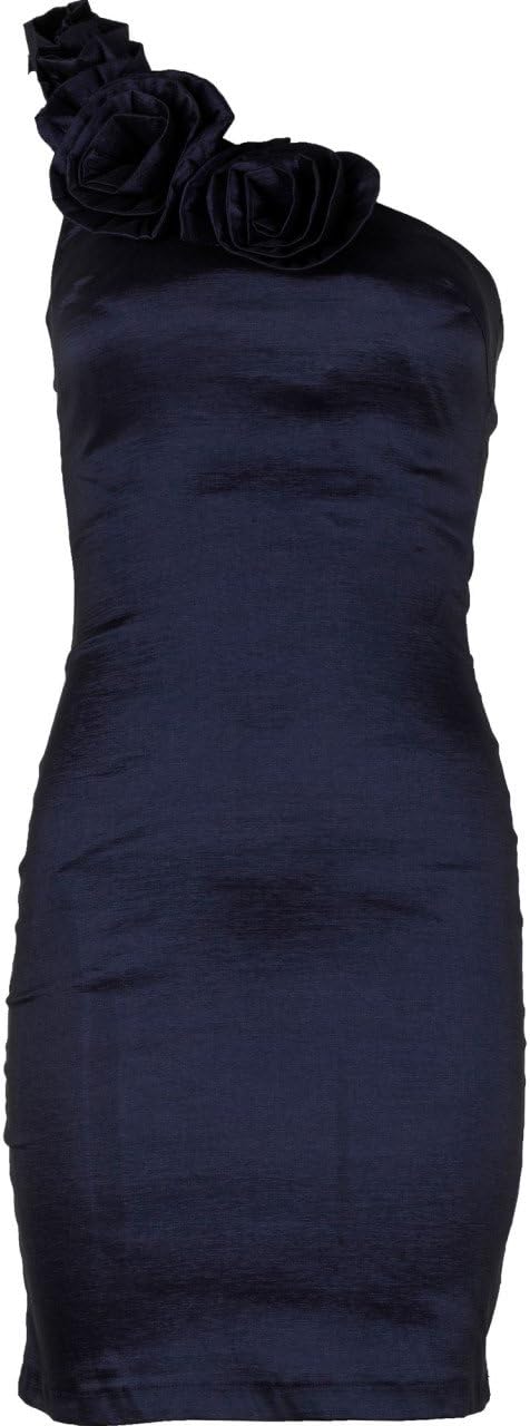 AX Paris Women's Rosette Trim Asymmetric Dress