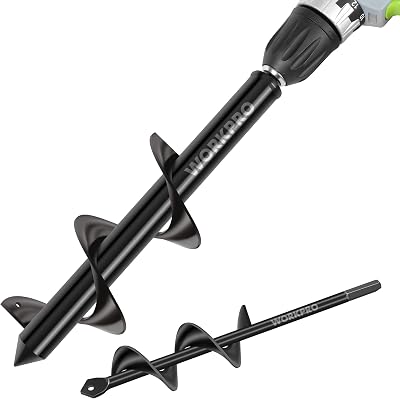 WORKPRO Auger Drill Bit Set Hex Drive 2-Piece 4x22 cm 8x30 cm