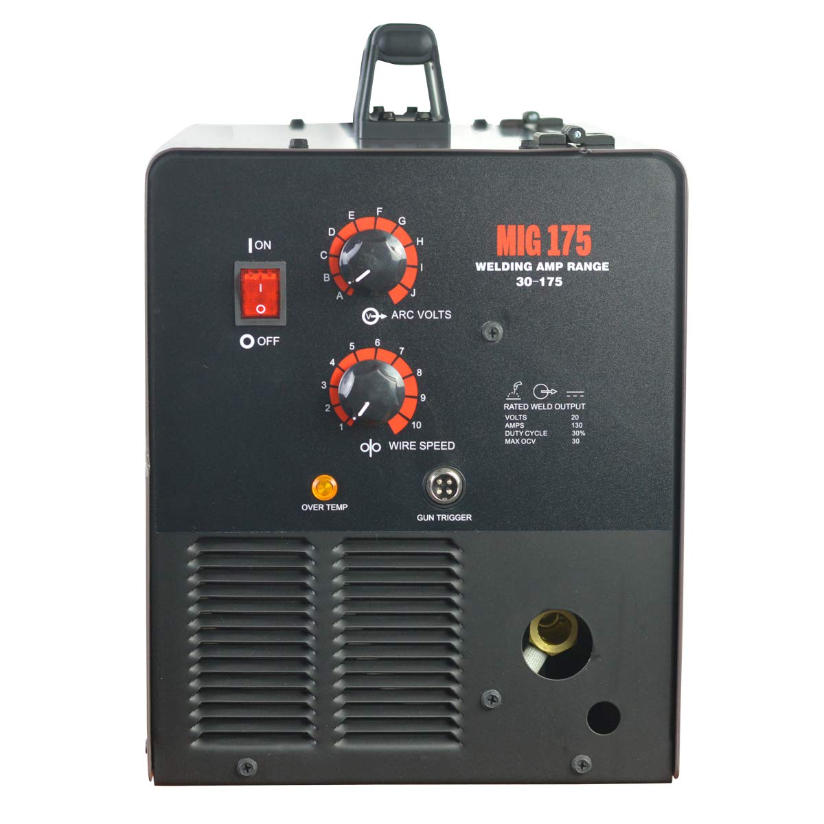 LOTOS MIG175 175AMP Mig Welder with Free Spool Gun, Mask, Aluminum Welding Wires, Solid Wires, Argon Regulator, Standard MIG Gun, Brown: Industrial & Scientific