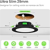 ALUSSO 7W Dimmable LED Downlights 3000K 4000K 6500K IP65 12Pack view 2