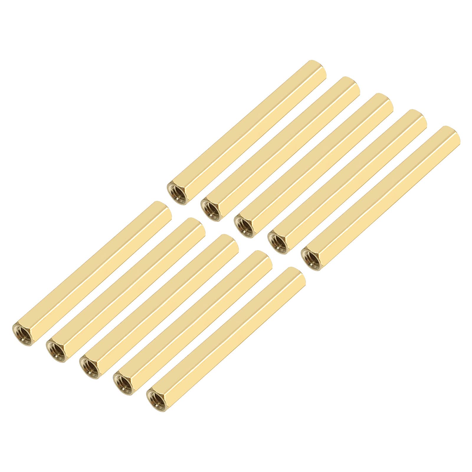 YOKIVE 20 Pcs Brass Hex Straight Spacer, Standoff Spacer with Female Thread | Fixing the Motherboard, Great for Electronics Industries (M3 x 5 x 40mm) — image 1