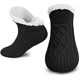 VIMIWINI Fluffy Fuzzy Warm Slipper Socks for Women Men Thick Fleece Lined Non-Slip Socks Indoor Floor ChristmasGiftsfor women Winter super Soft Warm Cozy Grip Socks
