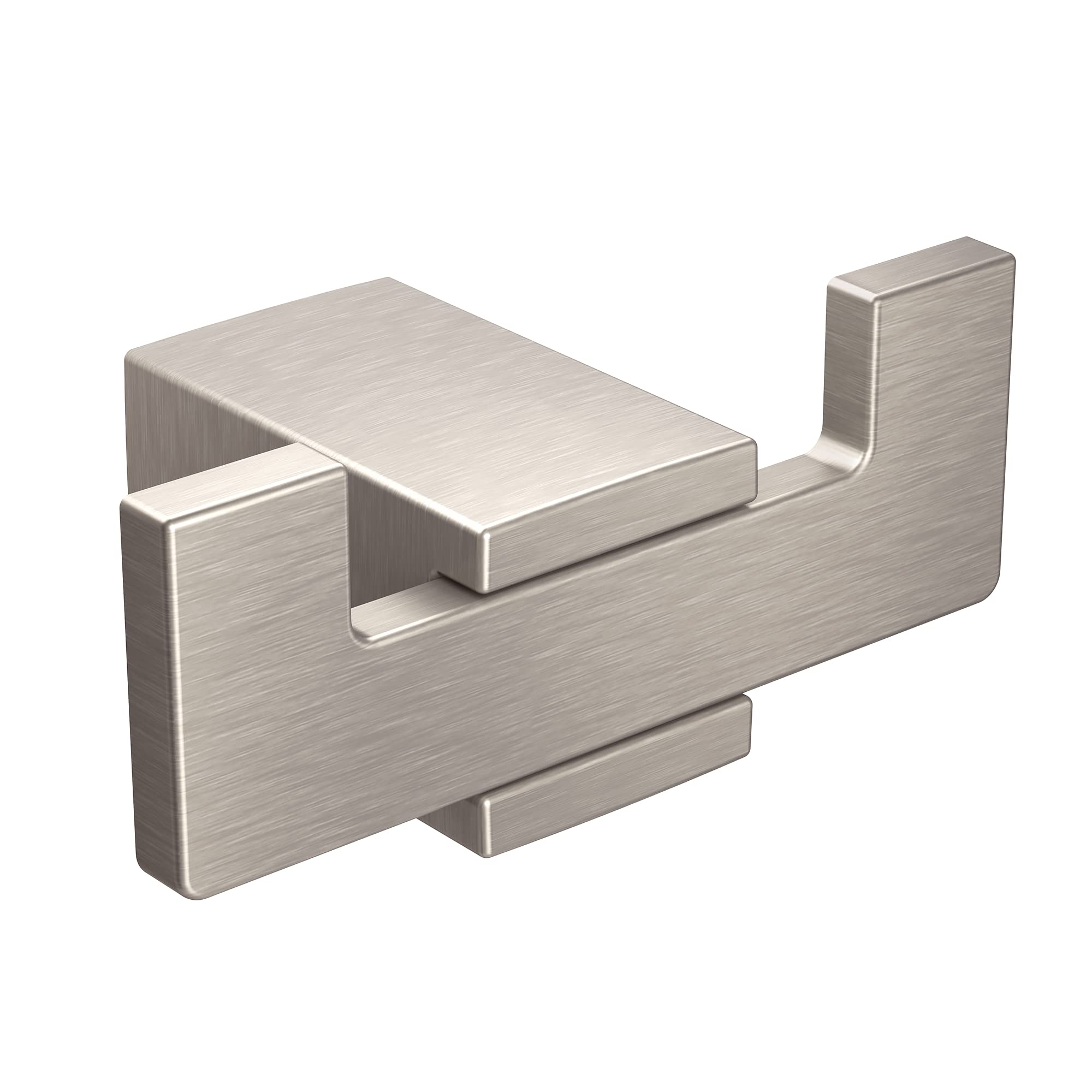 Photo 1 of Moen Kyvos Brushed Nickel Double Modern Robe Hook, BP3703BN