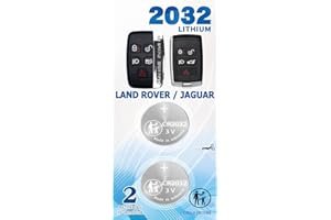 KKNCO Key Fob Batery Replacement for Land Rover (2013-2025) Range Rover Discovery Evoque Defender Velar Sport for Jaguar F-Pace F-Type XE XJ XF LR2 LR4 Evoque Sport Velar (Check Fitment Guide) 2 Packs