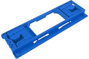 LiebeWH Door Jamb Hinge Jig ABS Blue Color Good Toughness Hinge Router Template Kit for Cutting Mortises and Installing Door
