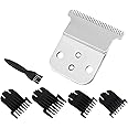 Replacement T-Blade Set for Andis D7/D8 Steel Blade, Compatible with Andis Slimline Pro Li D7/D8 Hair Clipper Trimmer (Silver)