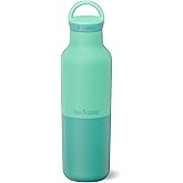 Klean Kanteen Rise Classic Insulated Water Bottle - Keep Drinks Cold for 65 Hours - Stainless Steel - Insulated Water Bottle - Leak & Sweat-Proof - Arch Loop Cap - 20 oz - Cabbage