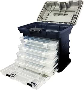Caja de aparejos de pesca multifunción, almacenamiento de ...
