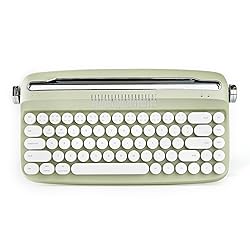 YUNZII Upgraded Wireless Keyboard, Retro Keyboard