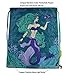 Mermaid Drawstring Backpack Bag for Kids Boys Girls Teens Birthday, Gift String Bag Gym Cinch Sack for School and Party