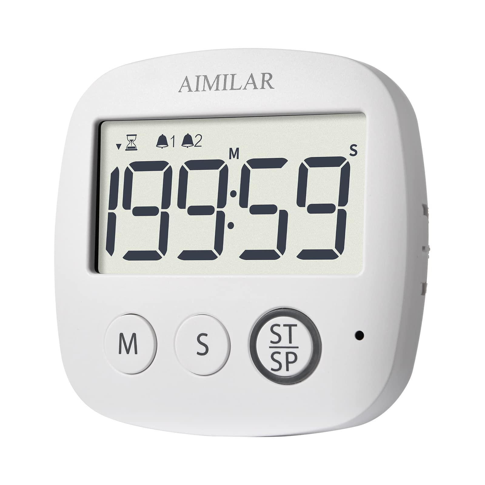 AIMILAR Digital Kitchen Timer with Alarm – Multi-Function Countdown Timer, Big Digits, Magnetic, Stand & Hang for Cooking & Baking