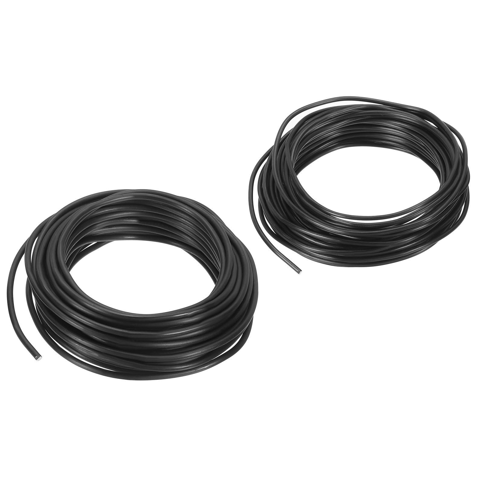 PATIKIL Bonsai Training Wire, 2.5mm /3.5mm Floral Wire Stems Anodized Aluminum Tree Wire 32.8ft for Gardening Branch Fixing 2 Rolls, Black