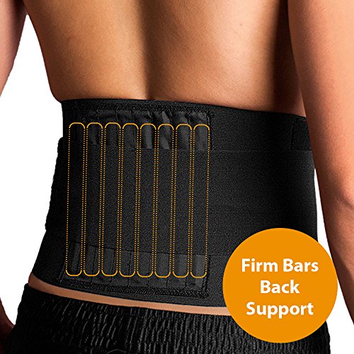 Bracoo Adjustable Back Brace,Breathable,Firm Support for Lower Back Strain,Small/Medium