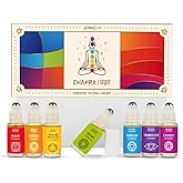 7 Chakra Essential Oil Roll-On Blend Gift Set by Aromafume | 7x 6ml/0.2 fl oz | Aromatherapy Oils for Meditation, Chakra Balance | Yoga & Reiki Gifts | Essential Oil Set for Plexus, Root Chakra & more