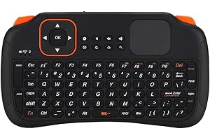 Yoidesu 2.4G Wireless Keyboard, 83 Key Mini Portable USB Rechargeable Keyboard with Touchpad, for Android TV Box PC HTPC