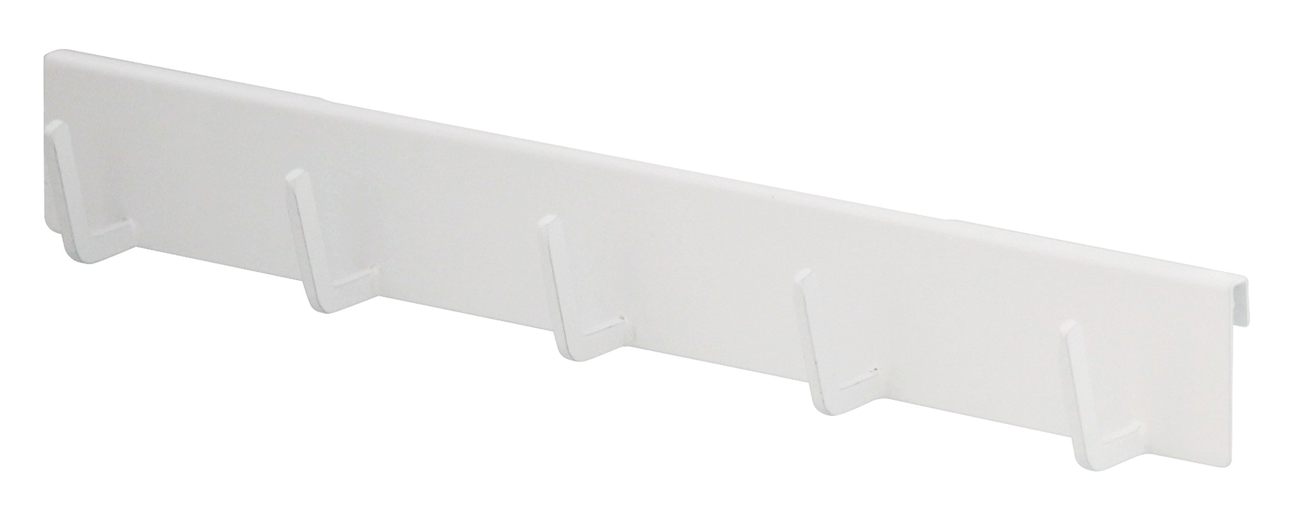 Yamazaki Home 4183-P Accessory-5-Hook Grid Panel 5-Hook Accessory for Hanging Kitchen Utensils and Tools | Steel | Countertop Shelf, White