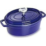 Staub Cast Iron Coq au Vin Cocotte-Dark Blue, 5.75 QT