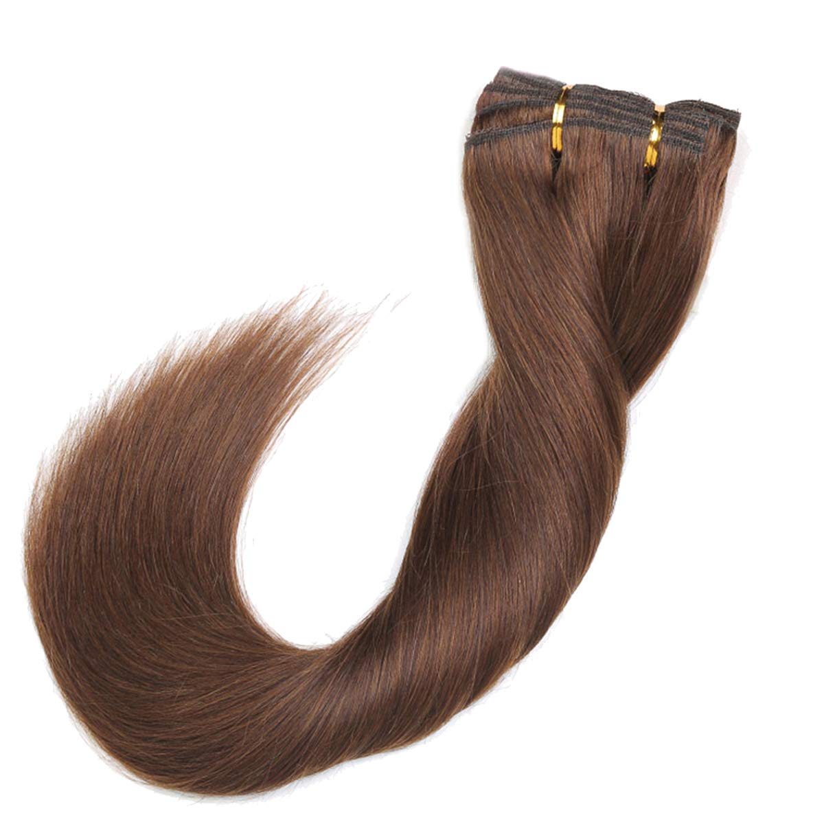 Clip in Hair Extensions 220g Human Hair, Long Thick Double