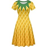 COEQINE Halloween Costume for Women Plus Size Traditional Fit Summer Dress with Midi Length Festival Fall Outfit, S-4XL
