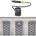 Front View Camera for Jeep Wrangler JL Rubicon JLU JLR Gladiator JT 2018-2021 Forward Facing Off-Road Front View Camera Kit Metal Housing Easy Mount, Grille Mount Front Camera Kit for 18+ Wrangle JL