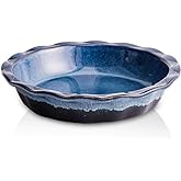 KOOV Ceramic, 9 Inches Pie Plate, Pie Dish for Dessert Kitchen, Round Baking Dish Pan for Dinner, Wrapping Upgrade, Reactive 
