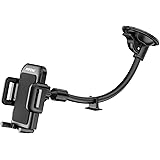 Mpow Cell Phone Holder for Car, Windshield Long Arm Car Mount with One Button Design and Anti-skid Base for iPhone 7/6S/6 Plus/6S/6/5S/5,Google Pixel/Pixel XL/Nexus 6/6P/5X/5, LG, HTC, Huawei, etc.